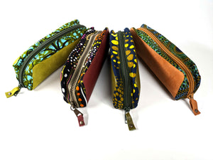 Dioba - trousse cuir & wax