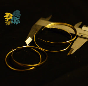 Boucles d'oreilles - Créoles ♫ Ladaniva ♫ Laiton