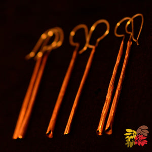 Boucles d'oreilles  ♫ Forêt ♫ Cuivre