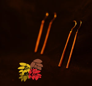 Boucles d'oreilles  ♫ Forêt ♫ Cuivre
