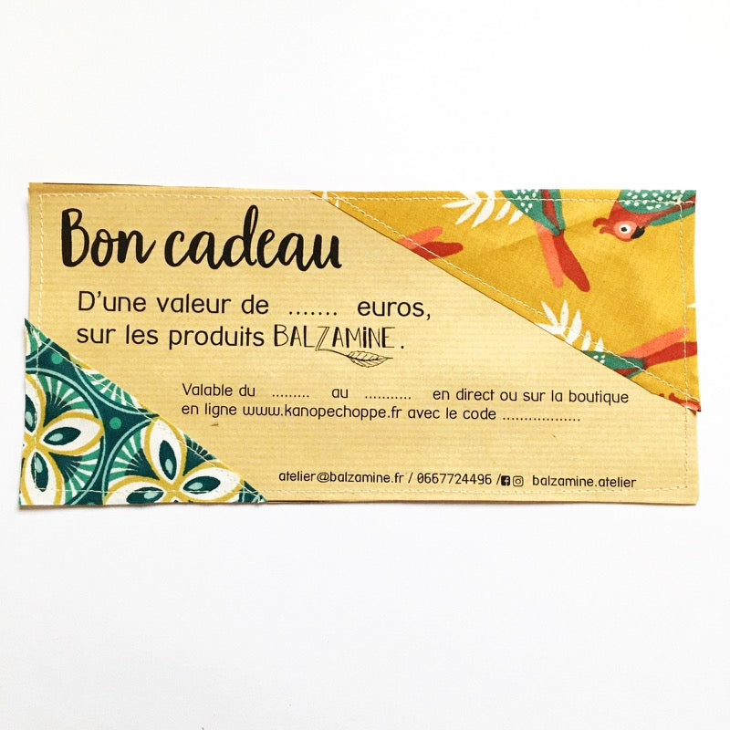 Bon cadeau Balzamine