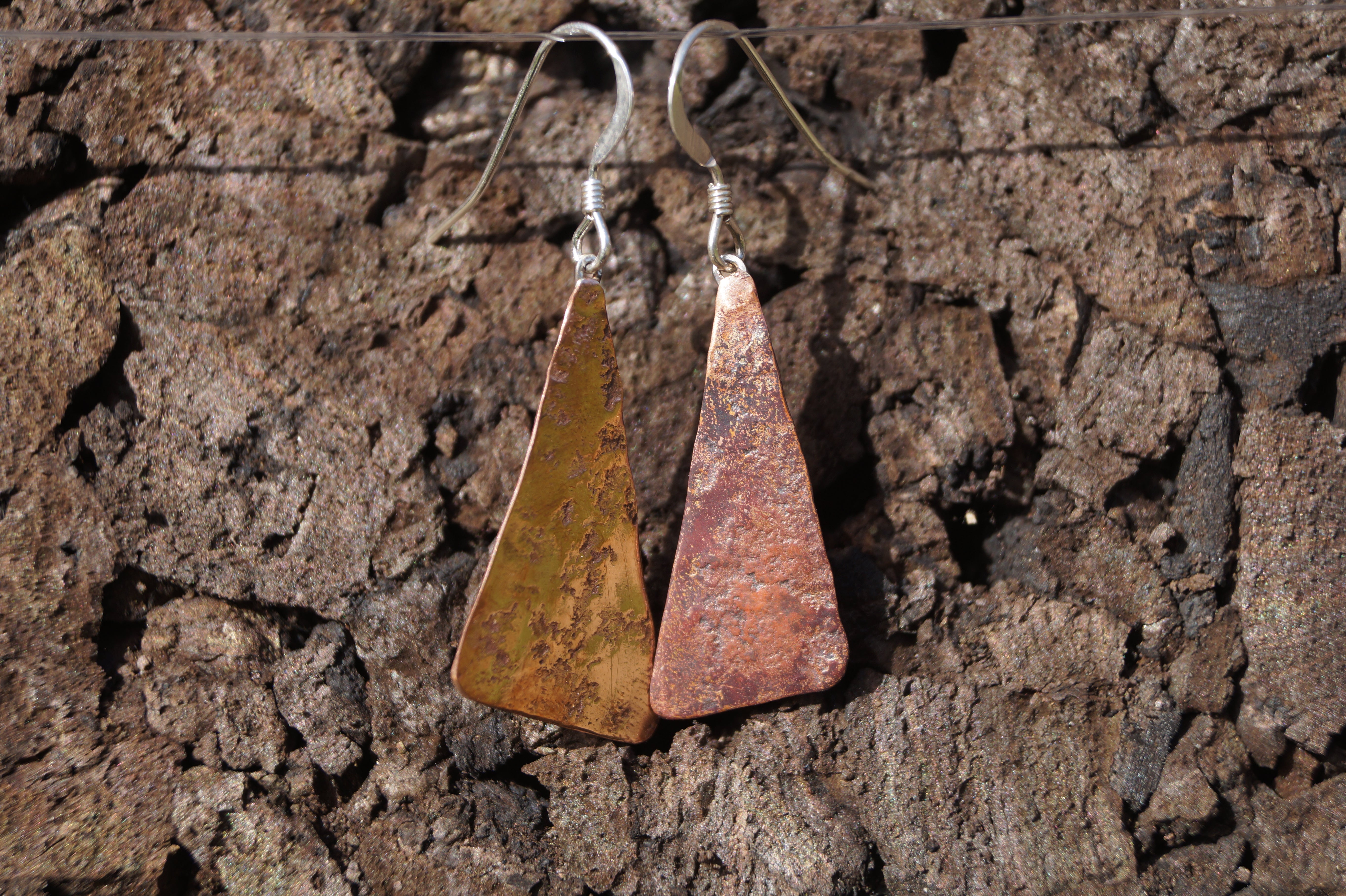 Boucles d'oreilles - Voiles - Cuivre